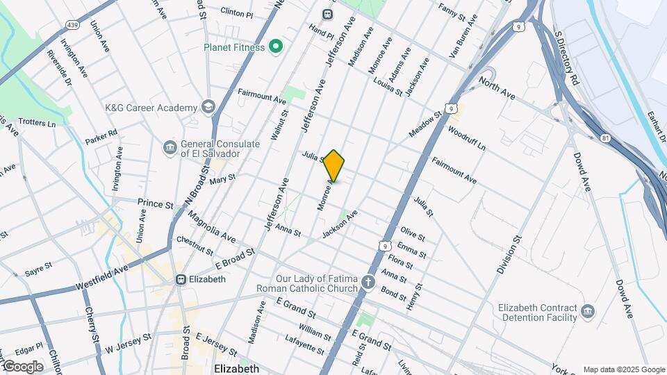 519 Monroe Ave, Unit elmora Mapa y Detalles de la Ubicación