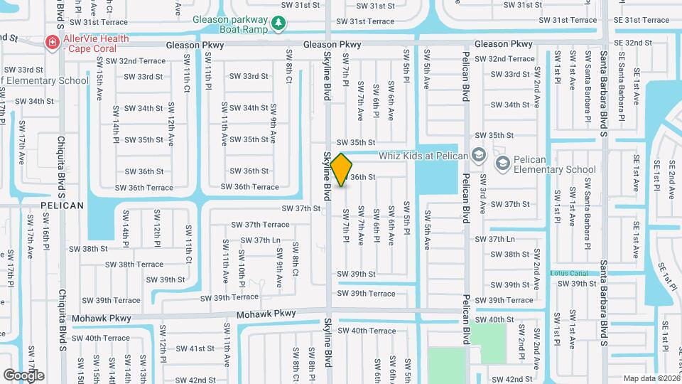 3614 SW 7th Pl Map and Location Details