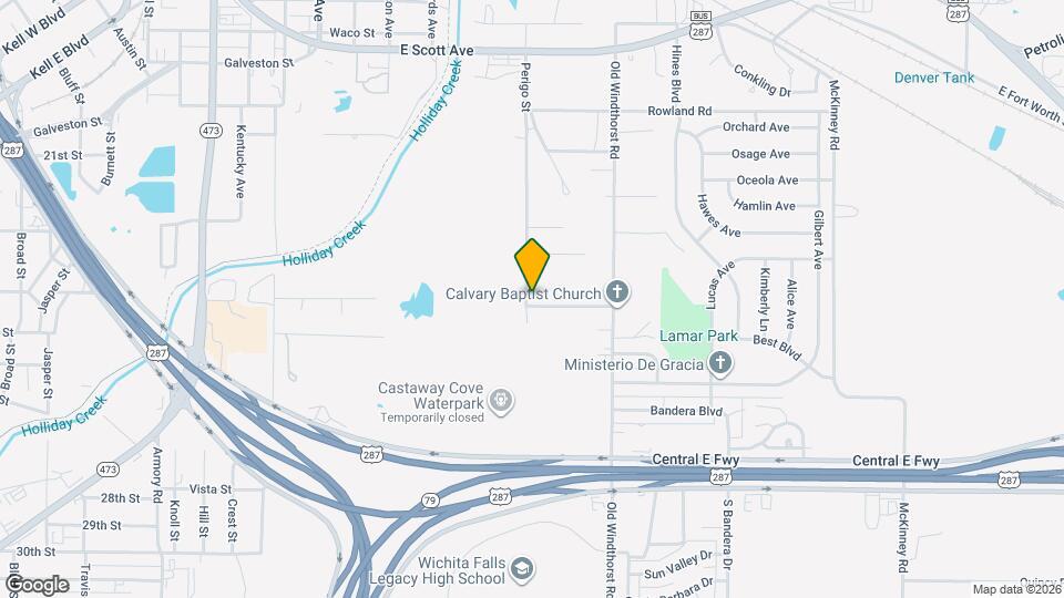 1100 Ireland St Map and Location Details