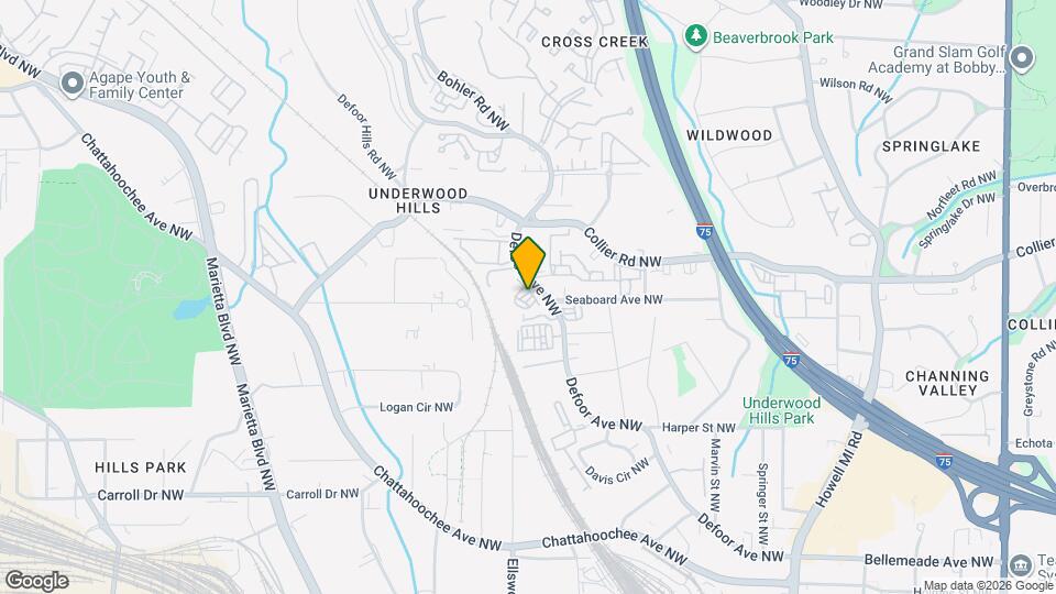 1204 Defoor Ct NW Map and Location Details