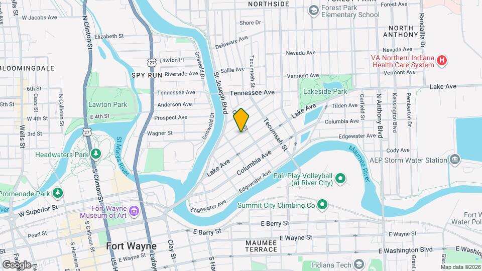 1026 Rivermet Ave Map and Location Details