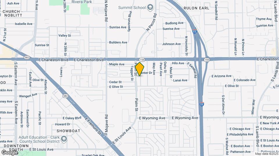 1118 Palm St Map and Location Details