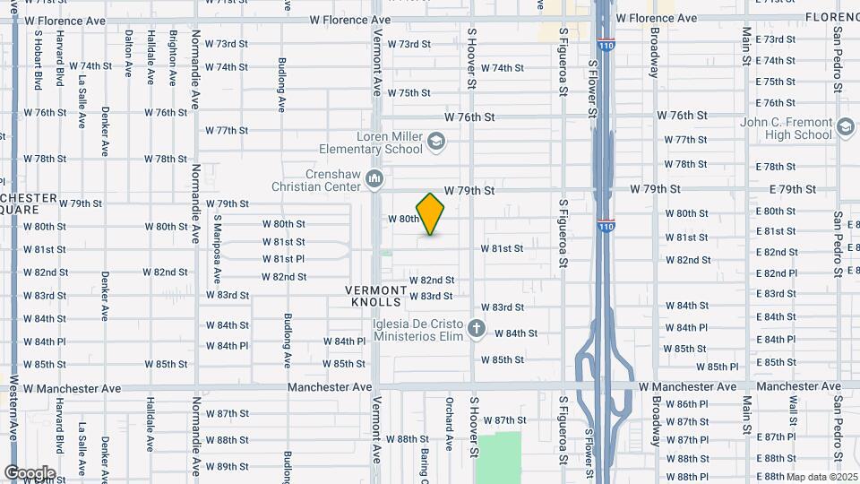 859 W 81st St Mapa y Detalles de la Ubicación