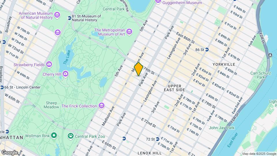75 E 77th St Map and Location Details