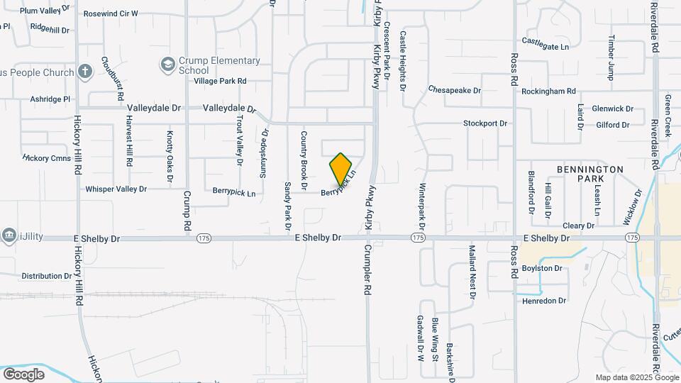 4608 S Berrypick Ln Map and Location Details