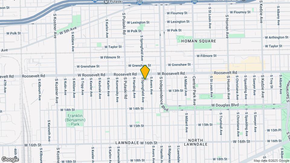 1227 S Springfield Ave Map and Location Details
