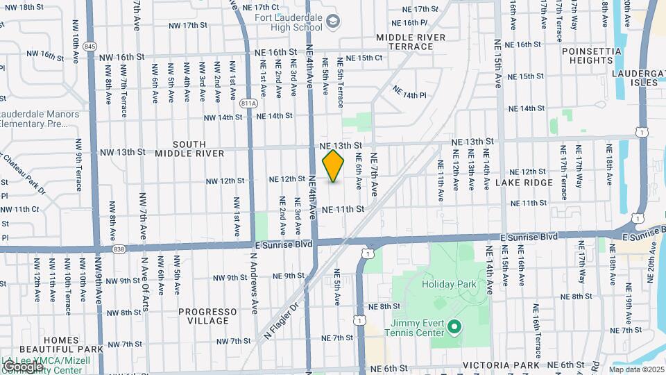 1132 NE 5th Ave Map and Location Details