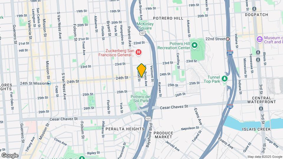 1305 Utah St Map and Location Details