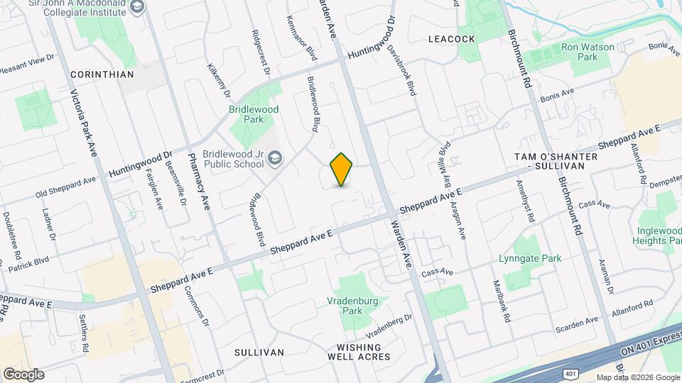 33 Forestbrook Crescent Map and Location Details