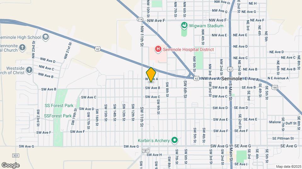 107 SW 10th St Map and Location Details