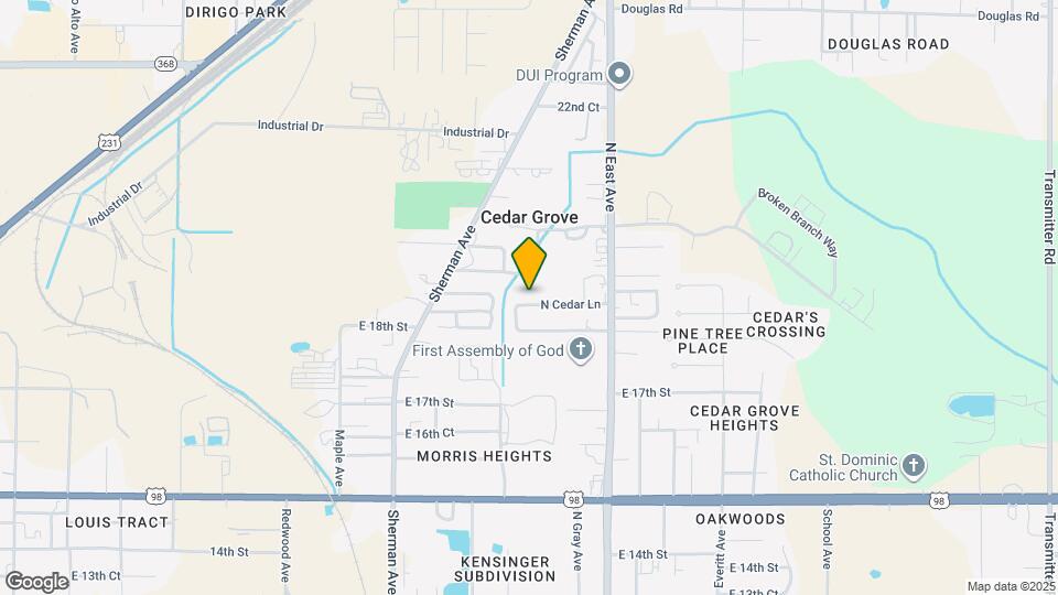 2515 N Cedar Ln Map and Location Details