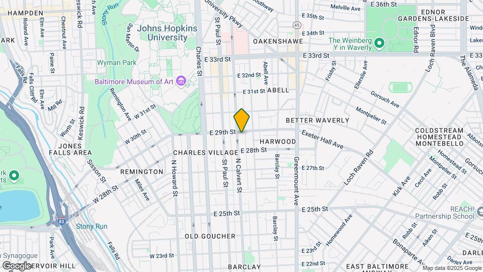 2839 N Calvert St, Unit B Map and Location Details
