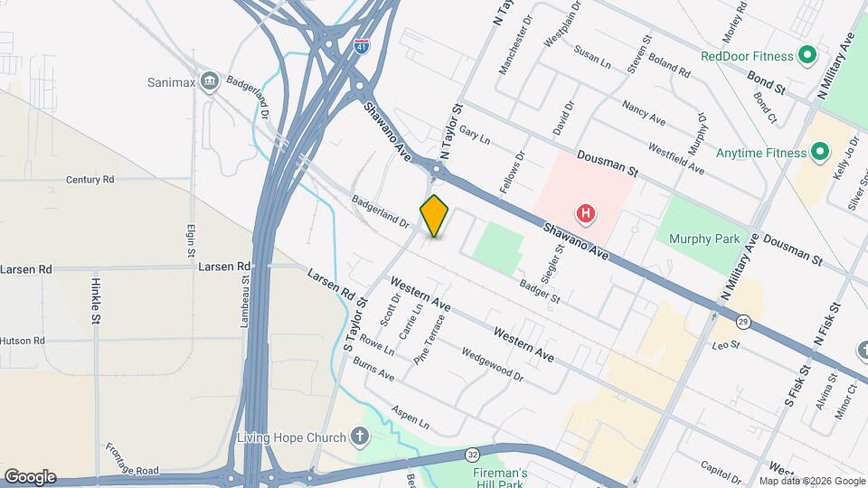 1865 Badger St Map and Location Details