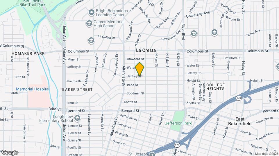 415 Jeffrey St Map and Location Details