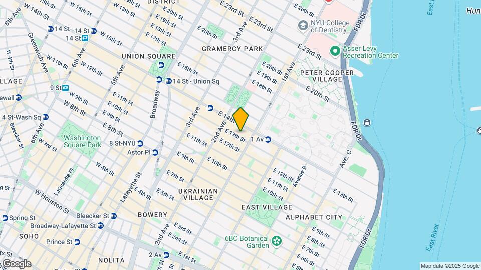 333-337 E 13th St Mapa y Detalles de la Ubicación