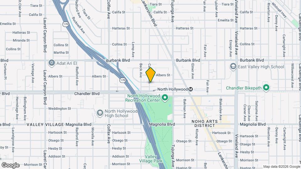 5424 Camellia Ave Map and Location Details