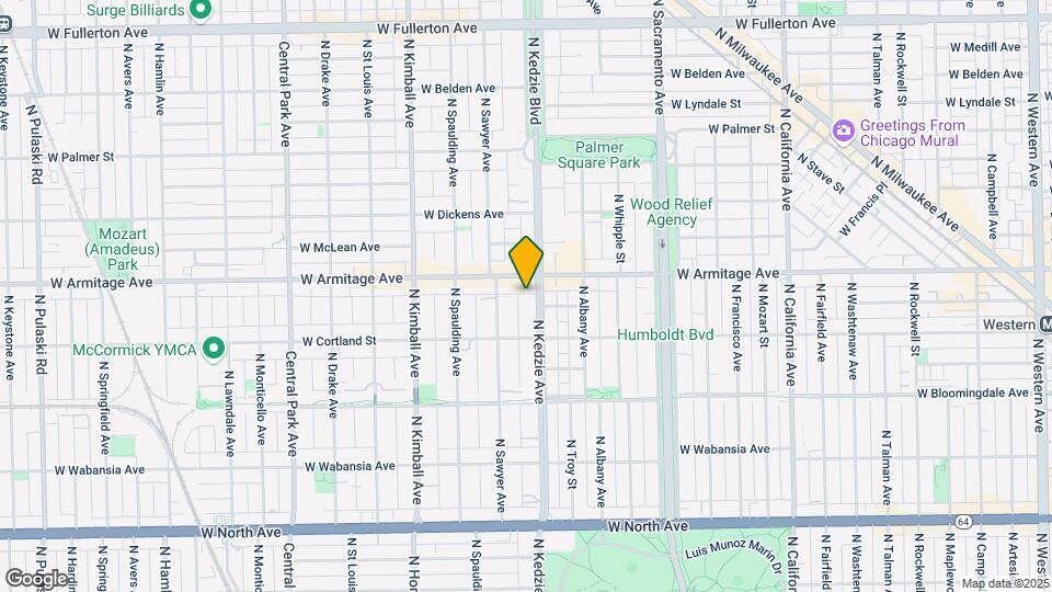 1940 N Kedzie Ave Map and Location Details
