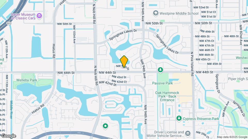 9611 NW 44th Ct Map and Location Details