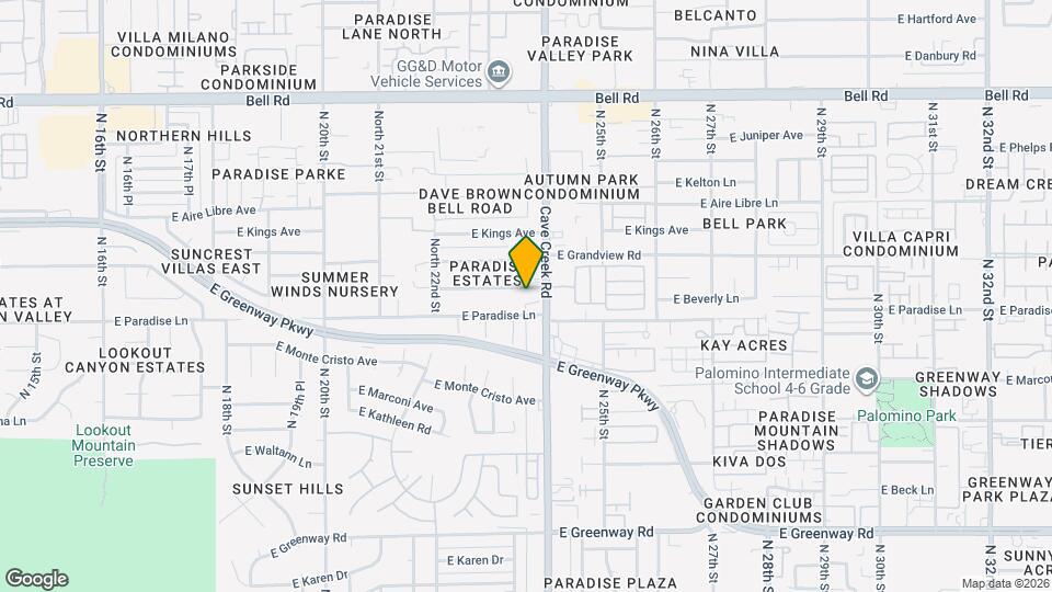 2335 E Beverly Ln Map and Location Details