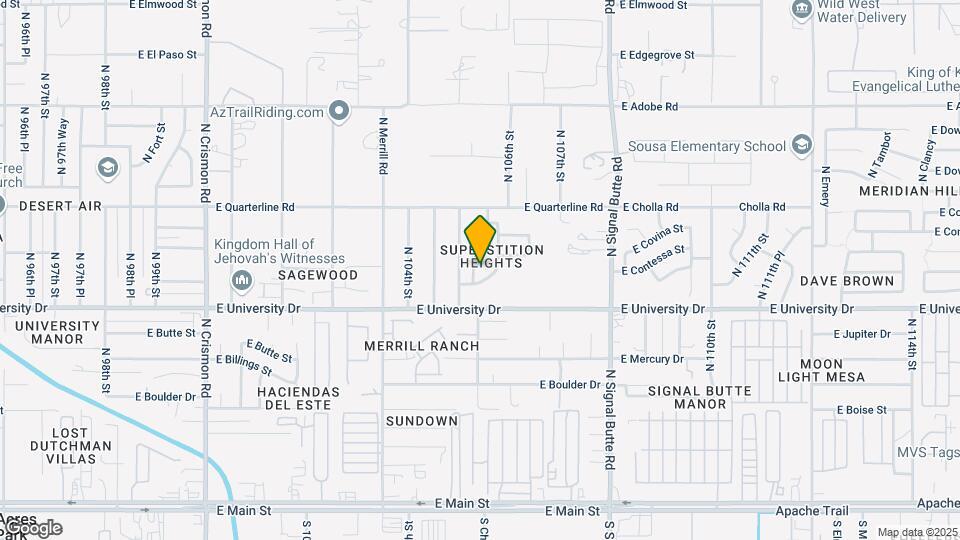 453 N 105th Pl Map and Location Details
