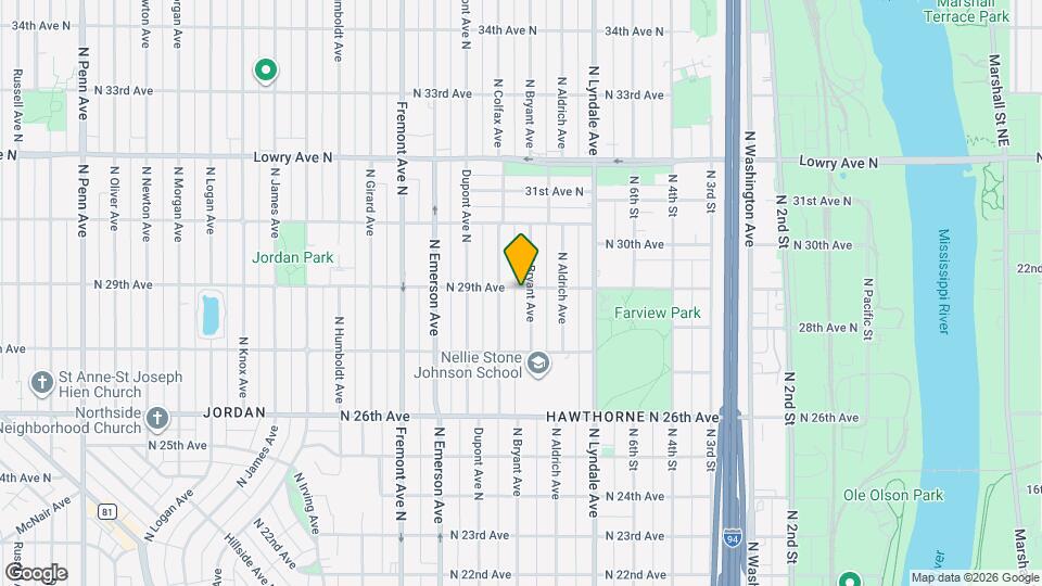 2827 N Bryant Ave, Unit 4 Map and Location Details