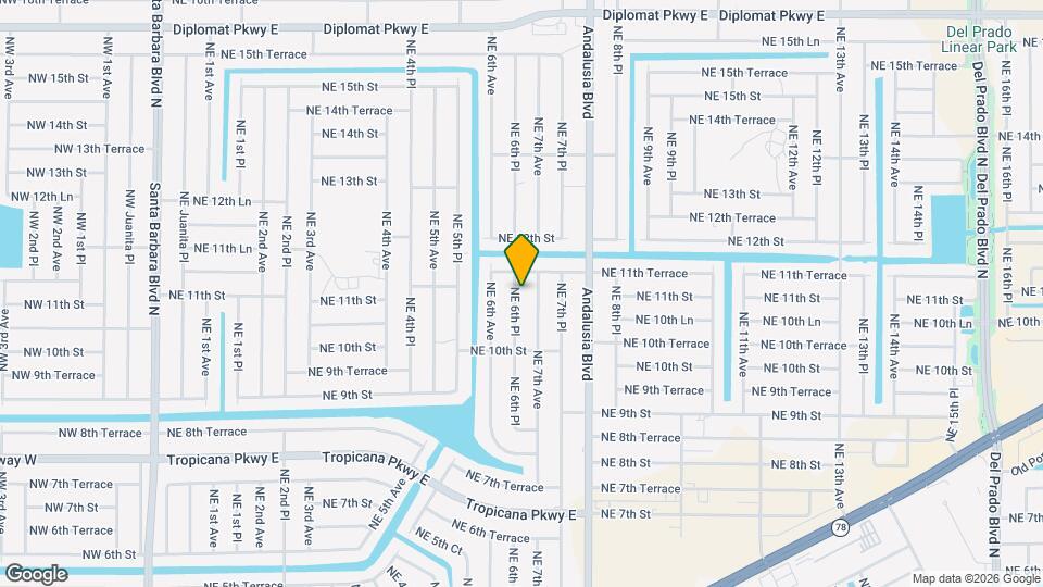 1105 NE 6th Pl Map and Location Details