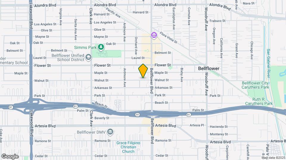 9737 Walnut St, Unit Back unit 3 Map and Location Details