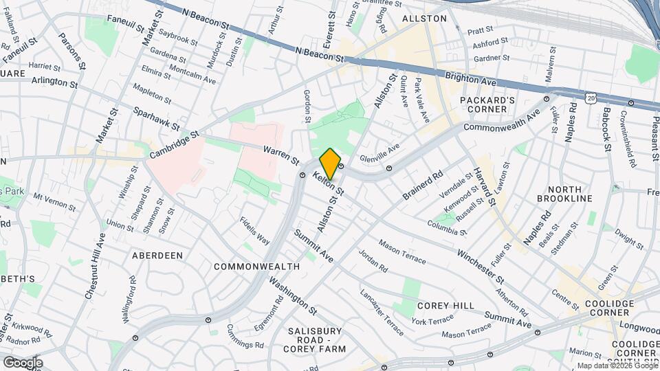 163 Kelton St Map and Location Details