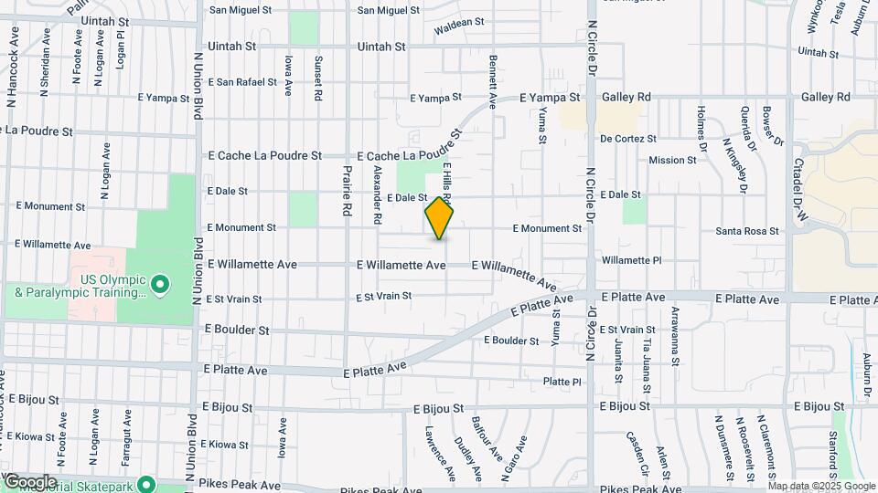 604 E Hills Rd Map and Location Details
