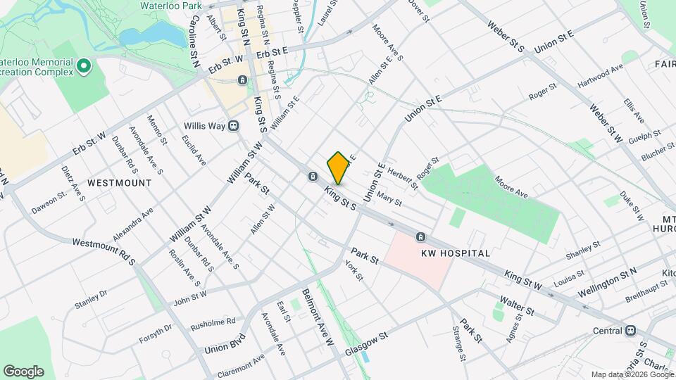 216 King St S Map and Location Details