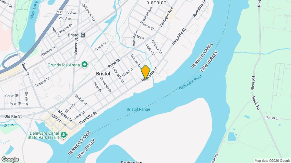 1030 Radcliffe St Map and Location Details