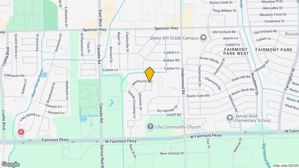 3506 Pawnee Dr Mapa y Detalles de la Ubicación