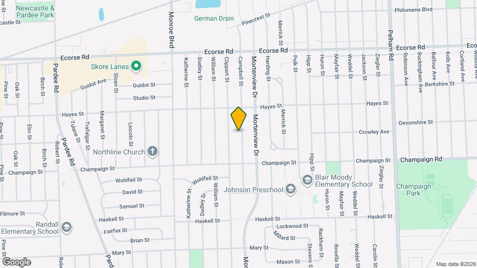 7970 Campbell St Map and Location Details