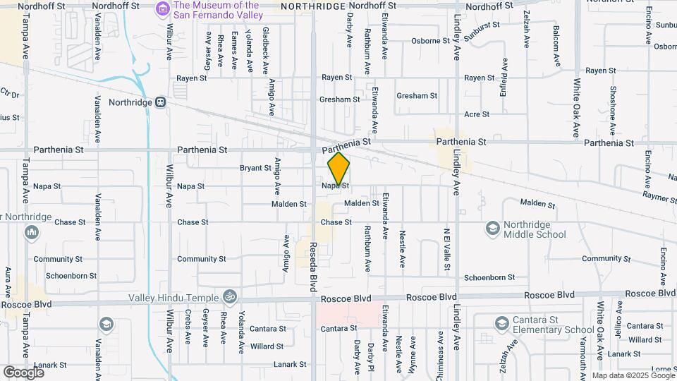 18422 Napa St Map and Location Details
