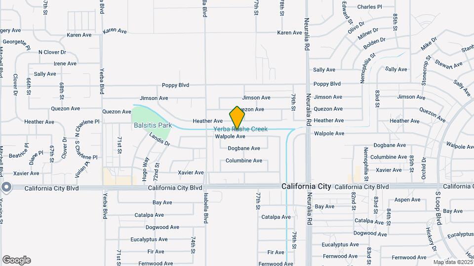 7641 Walpole Ave Map and Location Details