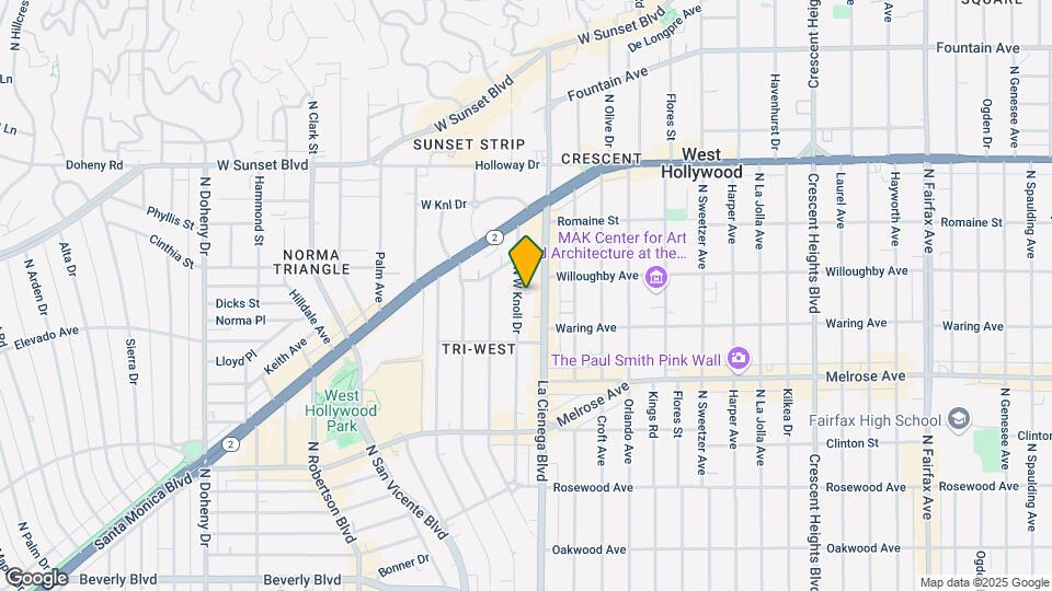 852 W Knoll Dr Map and Location Details