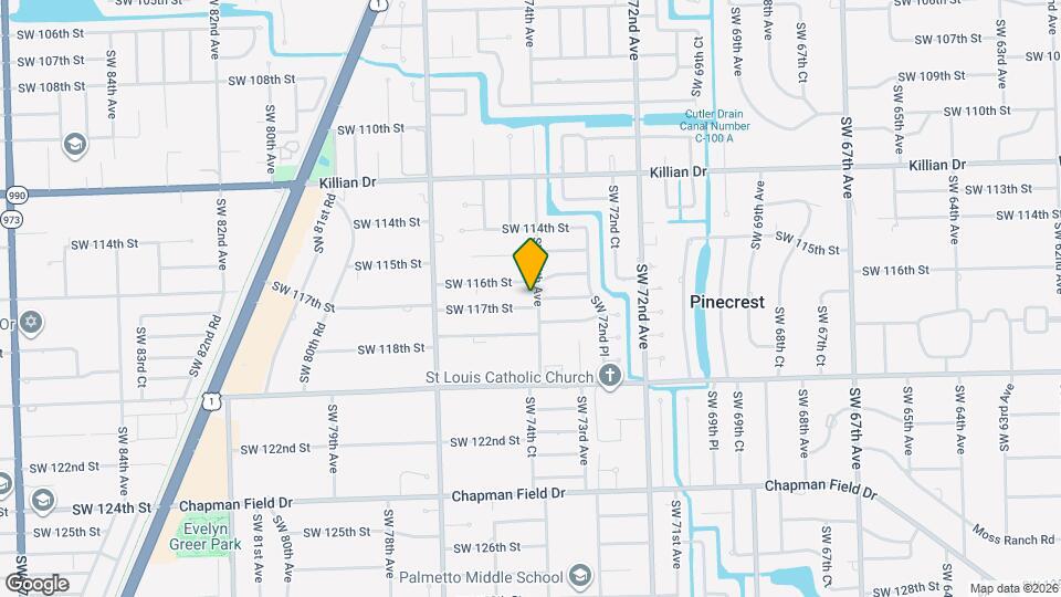 7401 SW 117th St Map and Location Details