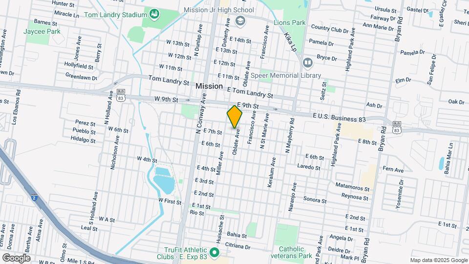 701 Oblate Ave Map and Location Details