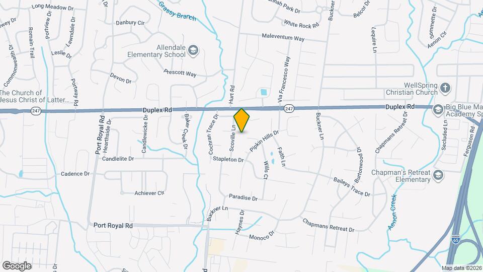 2814 Tyler Ct Mapa y Detalles de la Ubicación