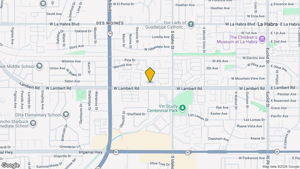 1469 W Lambert Rd Map and Location Details