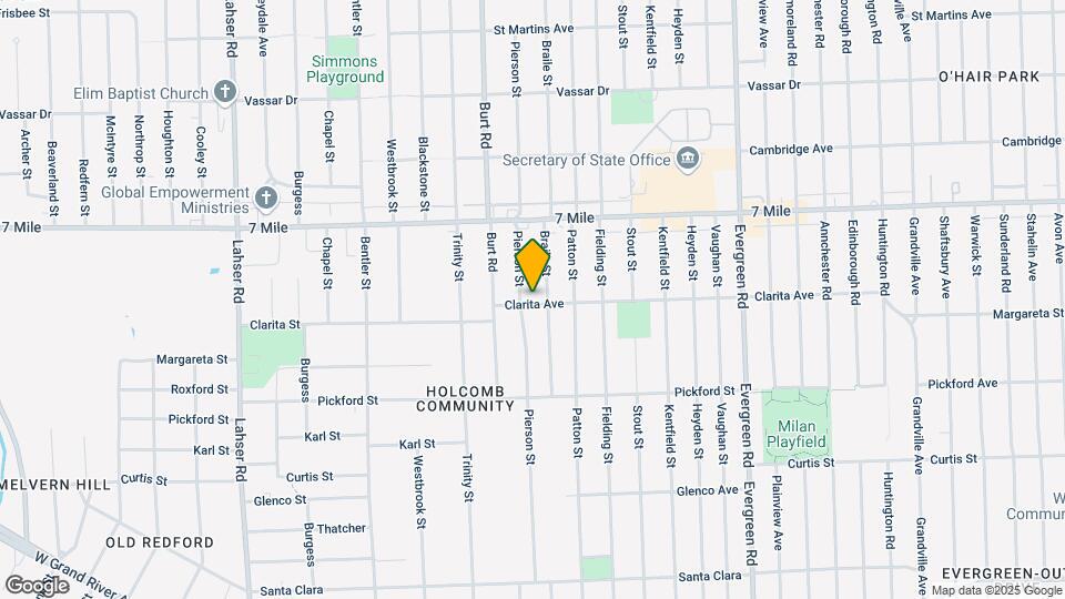 18900 Pierson St Map and Location Details