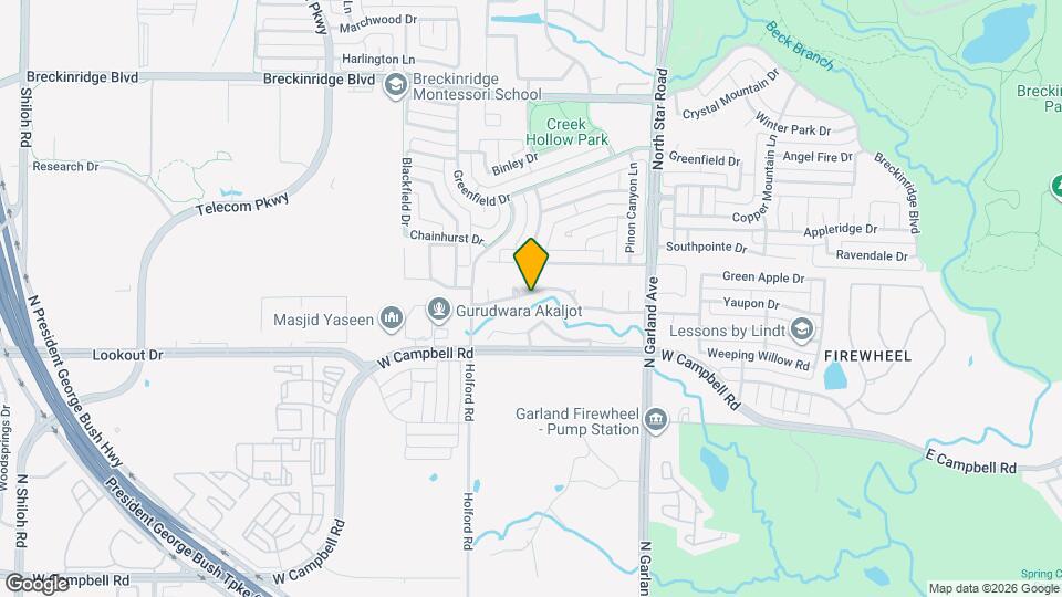 1210 Creekwood Dr Map and Location Details