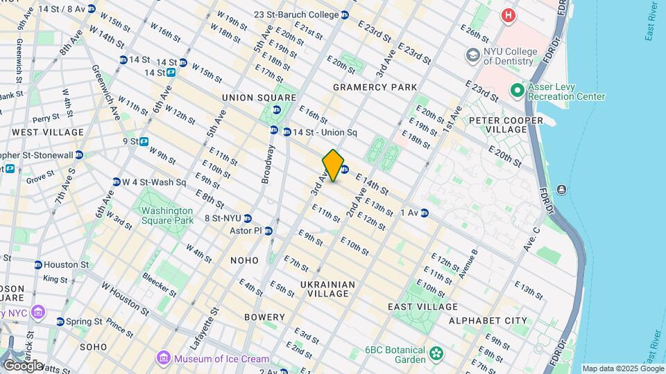 216 E 13th St Mapa y Detalles de la Ubicación