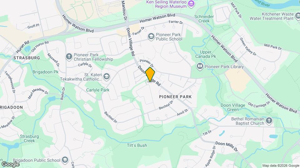 58 Pathfinder Crescent Map and Location Details