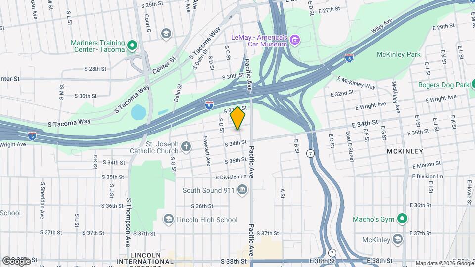 3310 S C St Map and Location Details