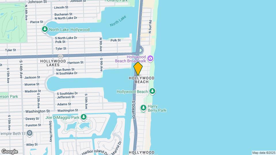 513 S Ocean Dr Map and Location Details