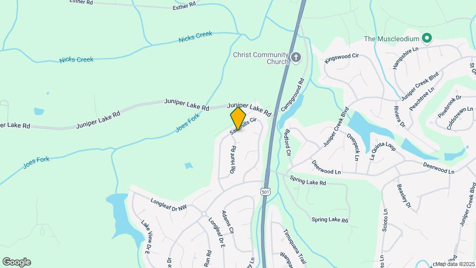 305 Sandhills Cir Map and Location Details