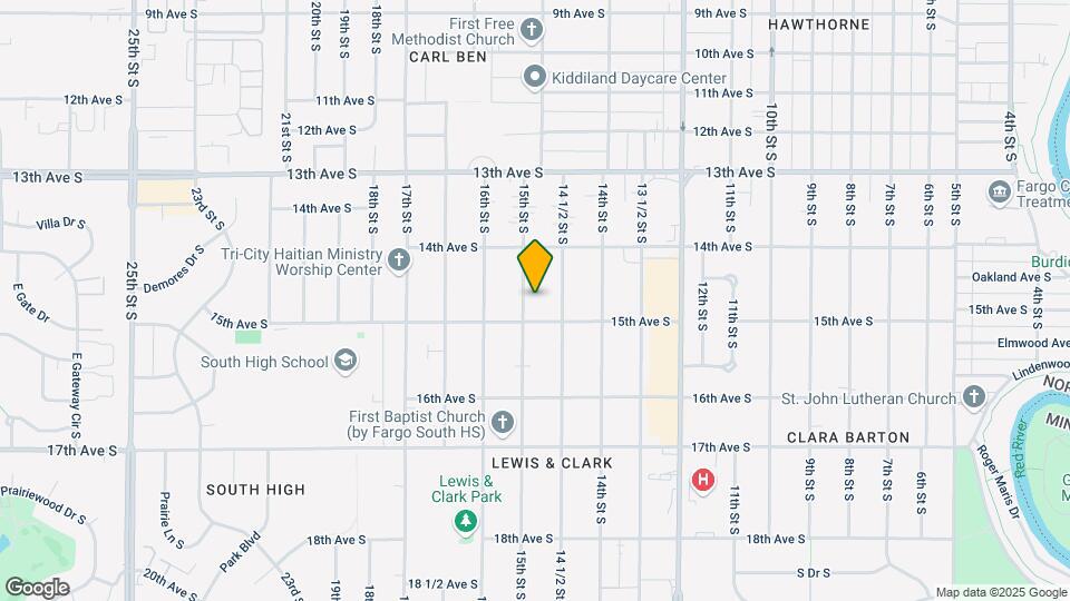 1438 15th St S, Unit Apt B Map and Location Details