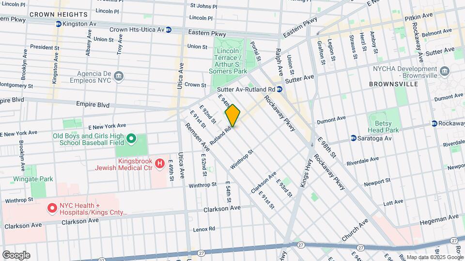 986 Rutland Rd Map and Location Details