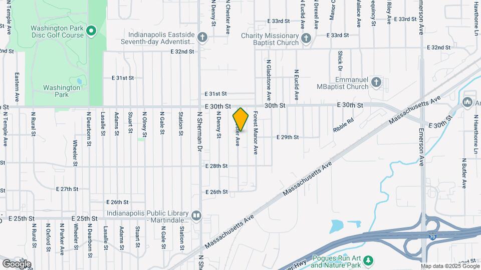 2903 N Chester Ave Map and Location Details